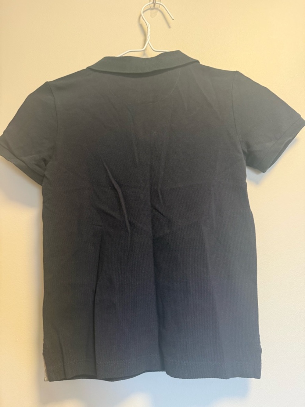 Burberry Navy Polo with Signature Check Trim - Picture 2 of 7
